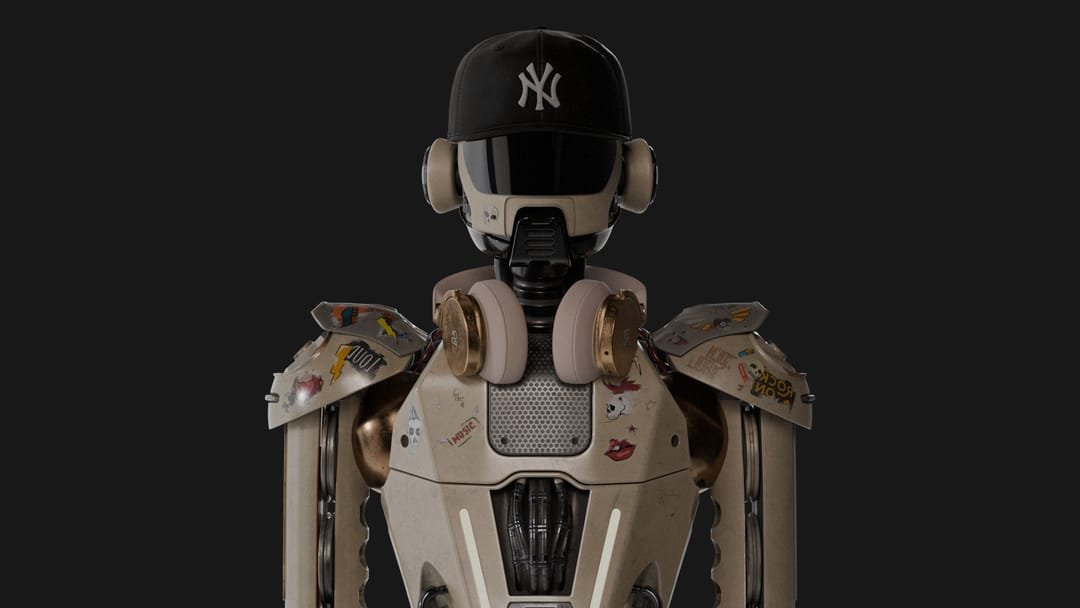 Robot render with final materials