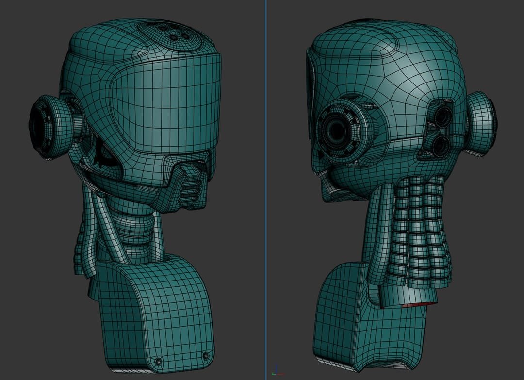 Robot model, panel segmentation